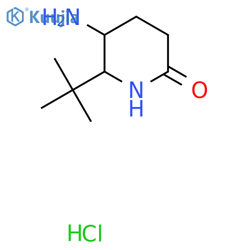 5-Amino-6-tert-butylpiperidin-2-one hydrochloride structure