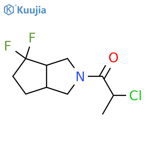 2-chloro-1-(4,4-difluorohexahydrocyclopenta[c]pyrrol-2(1H)-yl)propan-1-one structure