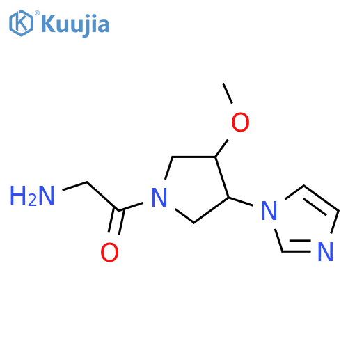 1-(3-(1H-imidazol-1-yl)-4-methoxypyrrolidin-1-yl)-2-aminoethan-1-one structure