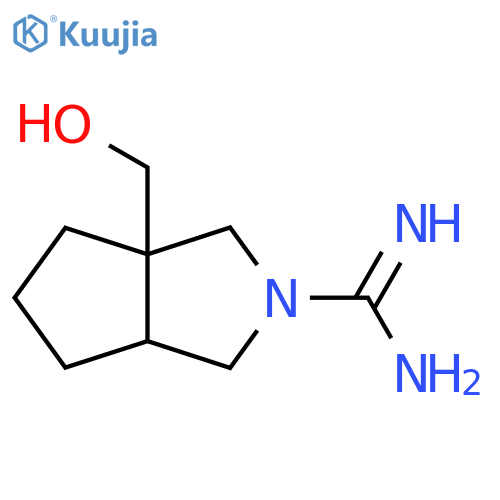 3a-(Hydroxymethyl)hexahydrocyclopenta[c]pyrrole-2(1H)-carboximidamide structure