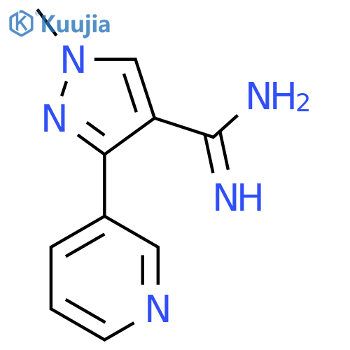 1-methyl-3-(pyridin-3-yl)-1H-pyrazole-4-carboximidamide structure
