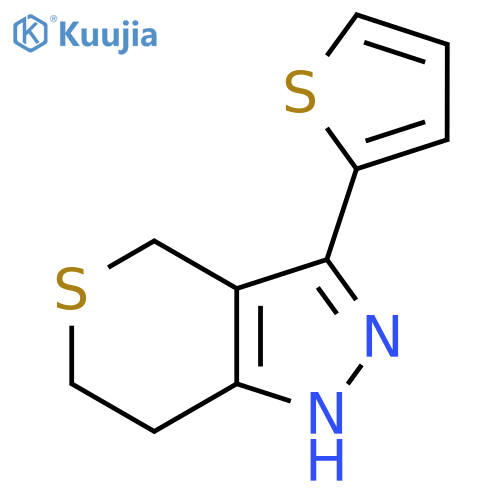 3-(Thiophen-2-yl)-1,4,6,7-tetrahydrothiopyrano[4,3-c]pyrazole structure