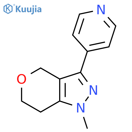 1-Methyl-3-(pyridin-4-yl)-1,4,6,7-tetrahydropyrano[4,3-c]pyrazole structure