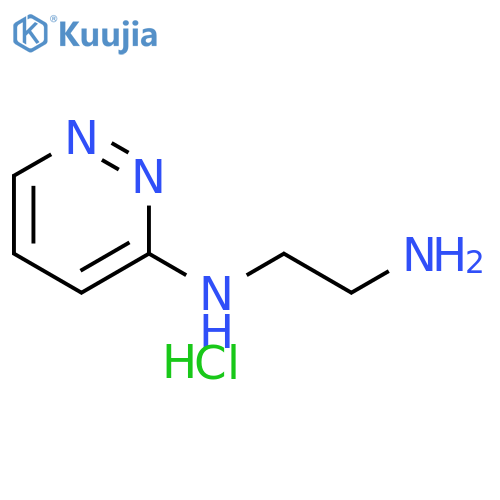 N1-(pyridazin-3-yl)ethane-1,2-diamine dihydrochloride structure