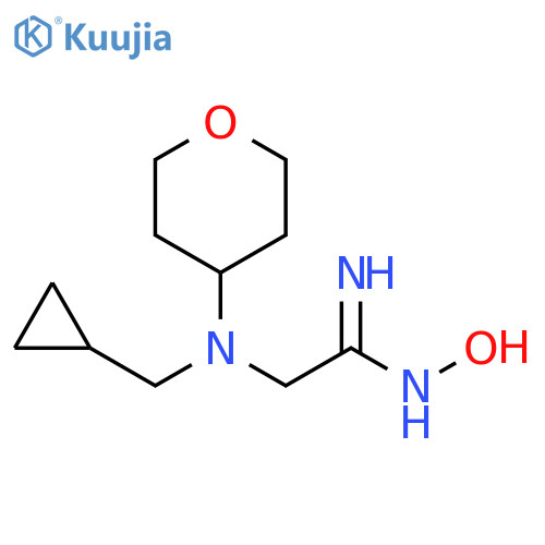 (Z)-2-((cyclopropylmethyl)(tetrahydro-2H-pyran-4-yl)amino)-N'-hydroxyacetimidamide structure