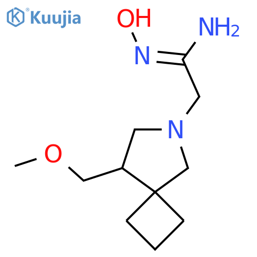 (Z)-N'-hydroxy-2-(8-(methoxymethyl)-6-azaspiro[3.4]octan-6-yl)acetimidamide structure