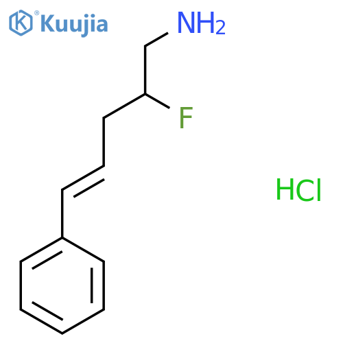 (4E)-2-fluoro-5-phenylpent-4-en-1-amine hydrochloride structure