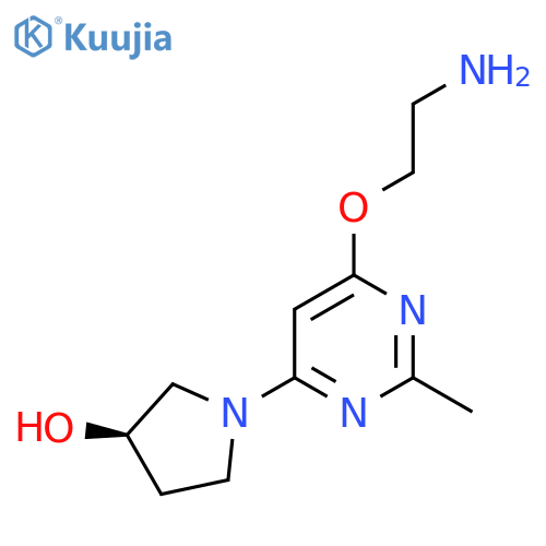 (R)-1-(6-(2-Aminoethoxy)-2-methylpyrimidin-4-yl)pyrrolidin-3-ol structure