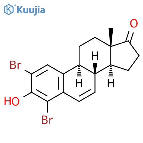 2,4-Dibromo-3-hydroxyestra-1,3,5(10),6-tetraen-17-one (>97%) structure
