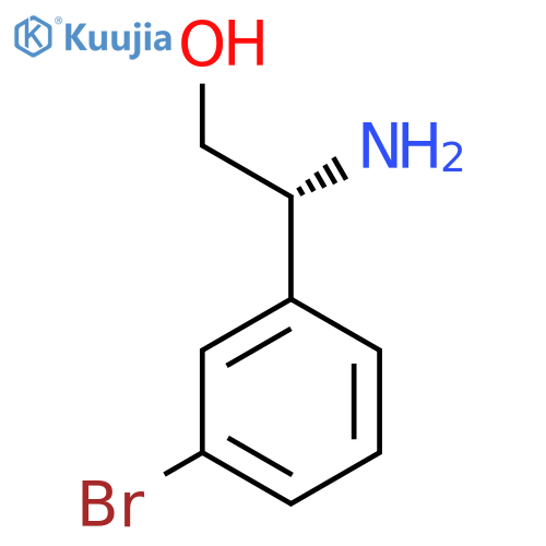 Benzeneethanol, β-amino-3-bromo-, (βR)- structure