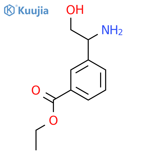Ethyl 3-(1-amino-2-hydroxyethyl)benzoate structure
