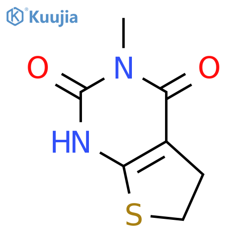 3-methyl-5,6-dihydro-1h-thieno[2,3-d]pyrimidine-2,4-dione structure