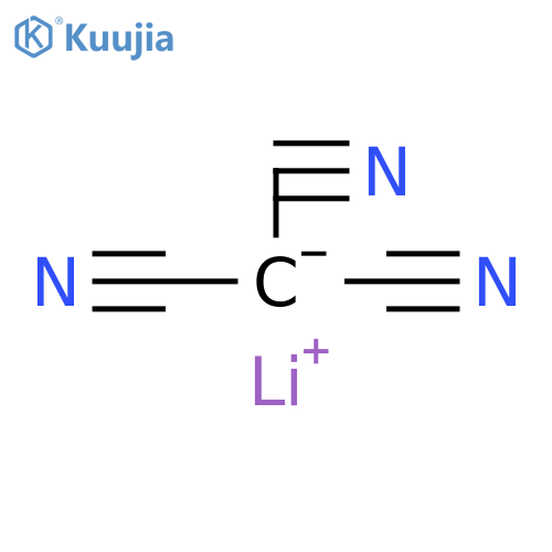 Lithium tricyanomethanide, acetonitrile solvate structure