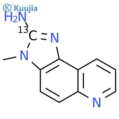 2-Amino-3-methyl-3H-imidazo4,5-fquinoline-2-13C structure