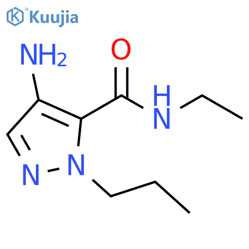 4-amino-N-ethyl-1-propyl-1H-pyrazole-5-carboxamide structure