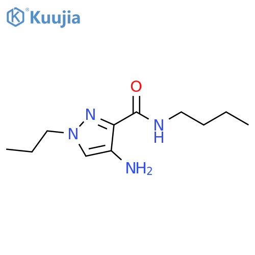 1H-Pyrazole-3-carboxamide, 4-amino-N-butyl-1-propyl- structure