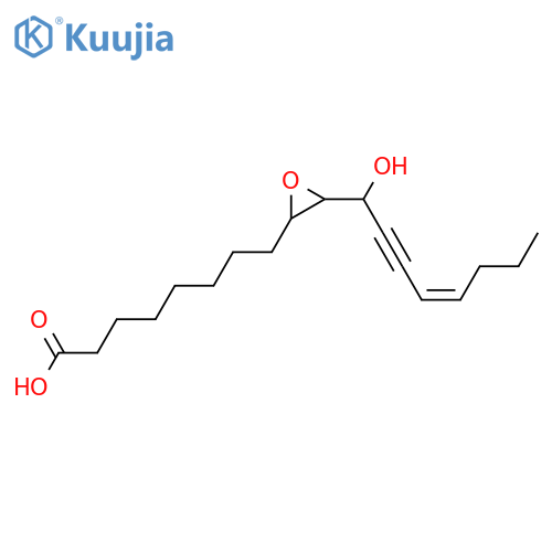 9,10-Epoxy-11-hydroxy-14-octadecen-12-ynoic acid; (9R,10R,11S,14Z)-form structure