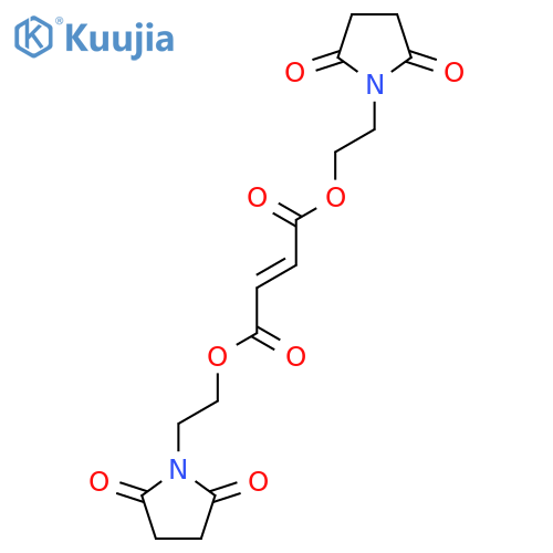 Bis(2-(2,5-dioxopyrrolidin-1-yl)ethyl) Fumarate structure