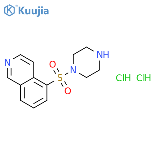 5-(piperazine-1-sulfonyl)isoquinoline dihydrochloride structure