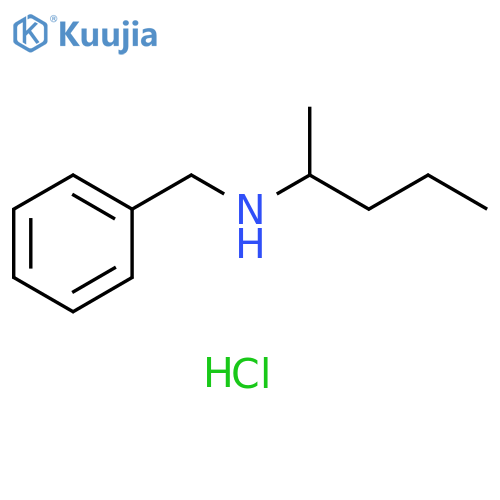 N-benzyl-2-pentanamine hydrochloride structure
