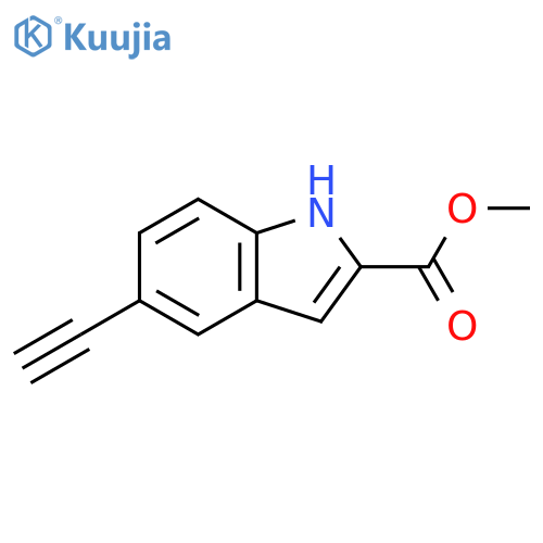 methyl 5-ethynyl-1H-indole-2-carboxylate structure