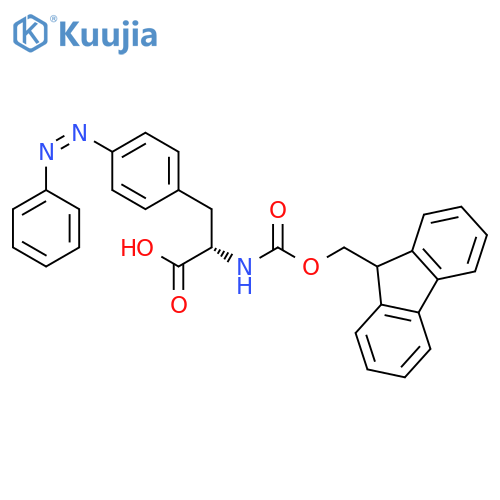 L-PHENYLALANINE, N-[(9H-FLUOREN-9-YLMETHOXY)CARBONYL]-4-(PHENYLAZO)- structure