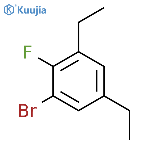 Benzene, 1-bromo-3,5-diethyl-2-fluoro- structure
