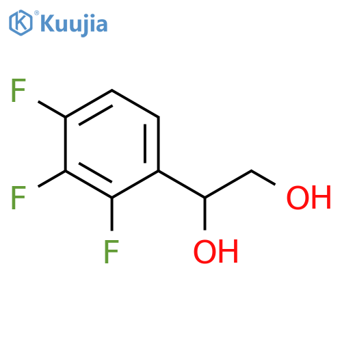 1-(2,3,4-trifluorophenyl)ethane-1,2-diol structure