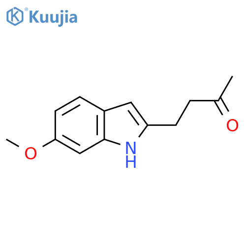 4-(6-methoxy-1H-indol-2-yl)butan-2-one structure