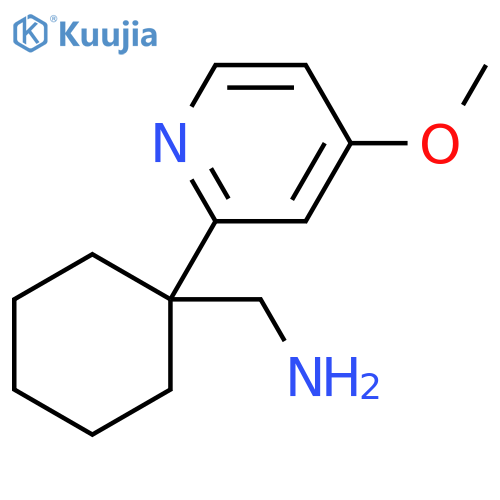 1-(4-methoxypyridin-2-yl)cyclohexylmethanamine structure