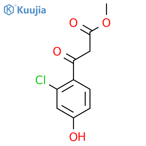methyl 3-(2-chloro-4-hydroxyphenyl)-3-oxopropanoate structure