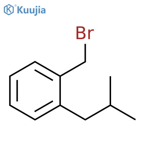1-(bromomethyl)-2-(2-methylpropyl)benzene structure