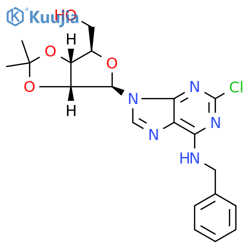 2-Chloro-2',3'-O-(1-methylethylidene)-N-(phenylmethyl)-adenosine structure