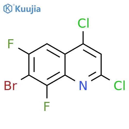 Quinoline, 7-bromo-2,4-dichloro-6,8-difluoro- structure
