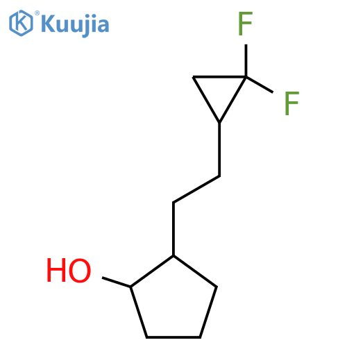 2-2-(2,2-difluorocyclopropyl)ethylcyclopentan-1-ol structure