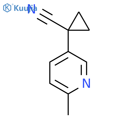 1-(6-methylpyridin-3-yl)cyclopropane-1-carbonitrile structure