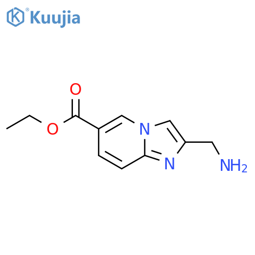 ethyl 2-(aminomethyl)imidazo1,2-apyridine-6-carboxylate structure