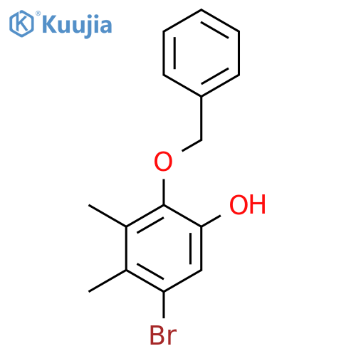 2-(Benzyloxy)-5-bromo-3,4-dimethylphenol structure
