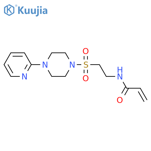 N-[2-[[4-(2-Pyridinyl)-1-piperazinyl]sulfonyl]ethyl]-2-propenamide structure
