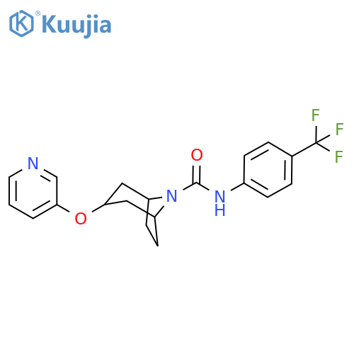 3-(pyridin-3-yloxy)-N-4-(trifluoromethyl)phenyl-8-azabicyclo3.2.1octane-8-carboxamide structure