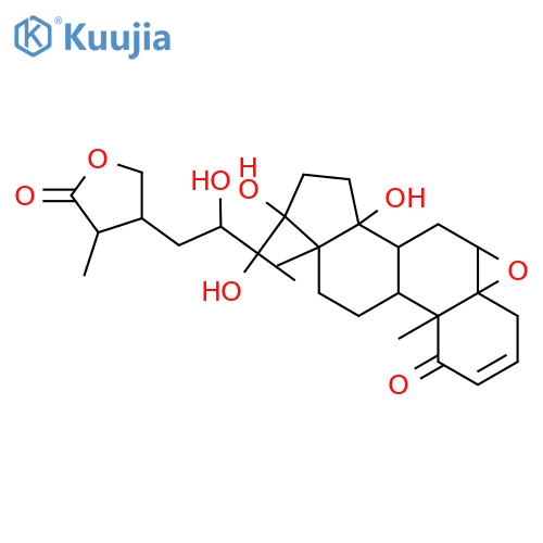 14,17,20,22-Tetrahydroxy-1-oxoergosta-2,5-dien-26,28-olide; (14α,17β,20S,22R,24S,25R)-form, 5β,6β-Epoxide structure