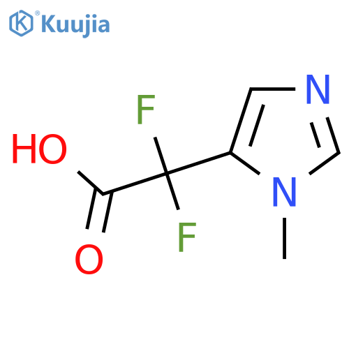 2,2-difluoro-2-(1-methyl-1H-imidazol-5-yl)acetic acid structure