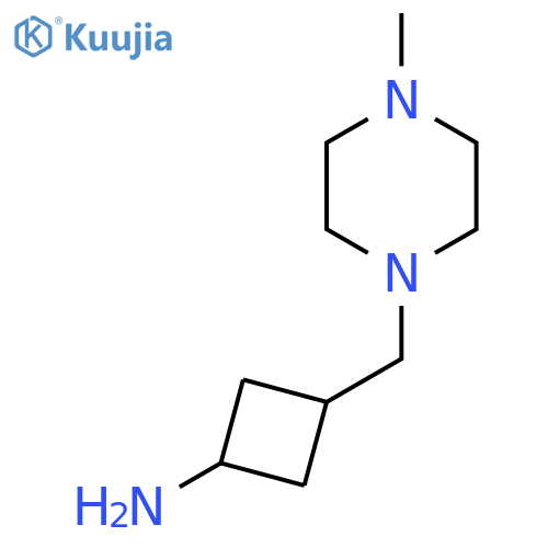 3-[(4-Methylpiperazin-1-yl)methyl]cyclobutan-1-amine structure