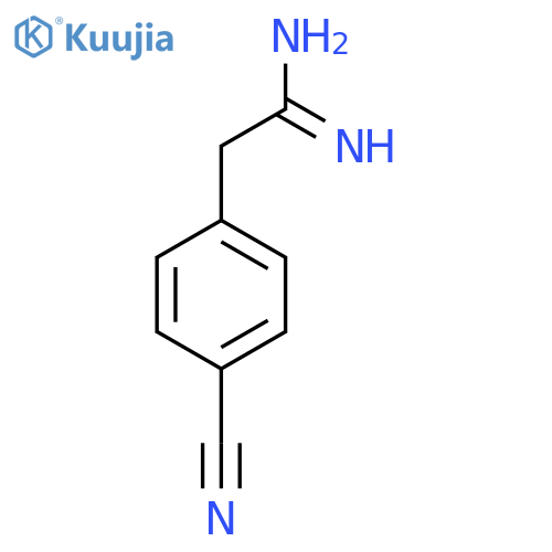 2-(4-cyanophenyl)ethanimidamide structure