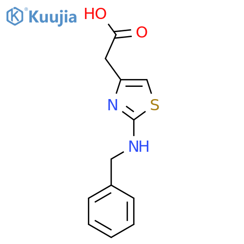(2-Benzylamino-thiazol-4-yl)-acetic acid structure