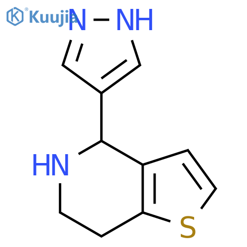 4-{4H,5H,6H,7H-thieno3,2-cpyridin-4-yl}-1H-pyrazole structure