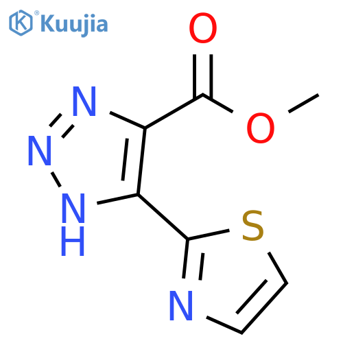 1H-1,2,3-Triazole-4-carboxylic acid, 5-(2-thiazolyl)-, methyl ester structure