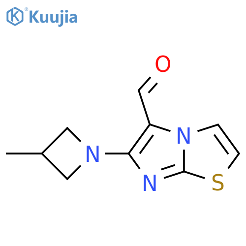 6-(3-Methylazetidin-1-yl)imidazo[2,1-b][1,3]thiazole-5-carbaldehyde structure