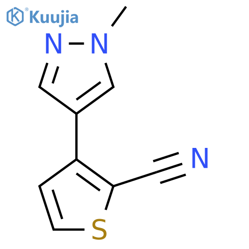 3-(1-methyl-1H-pyrazol-4-yl)thiophene-2-carbonitrile structure