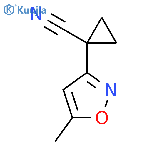1-(5-Methyl-1,2-oxazol-3-yl)cyclopropane-1-carbonitrile structure